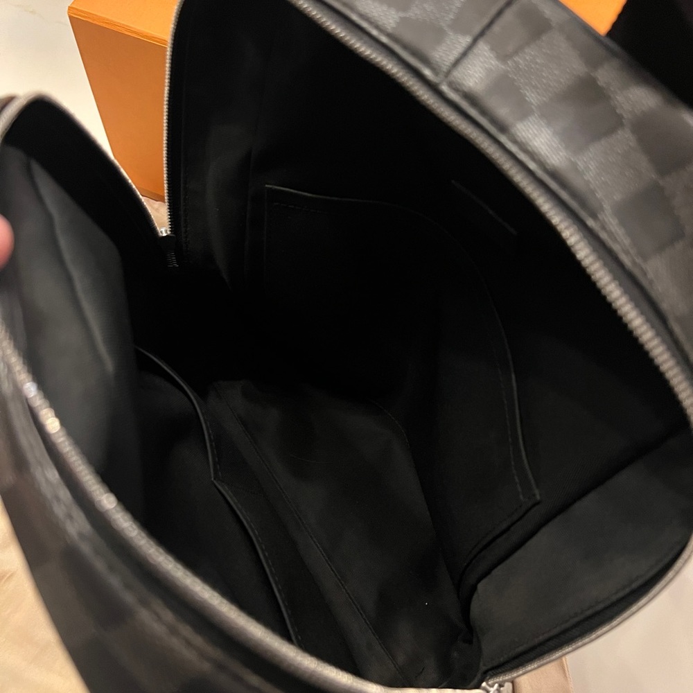 Louis Vuitton Campus Backpack Damien Infini Onyx Silver Leather - Picture 5 of 9